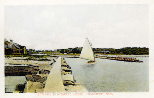 Entrance to Wychmere Harbor, Harwichport, Massachusetts.