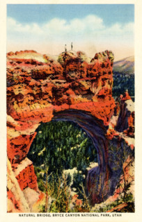 Natural Bridge, Bryce Canyon National Park, Utah - 1936-The Natural Bridge is noted for its beauty