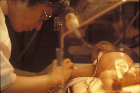 Care of a premature baby, neonatology 1982
