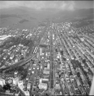 La Chaux-de-Fonds, aerial photograph,  1963.