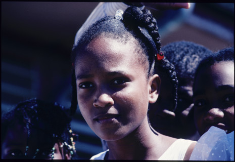Young woman, Guadeloupe 1985.