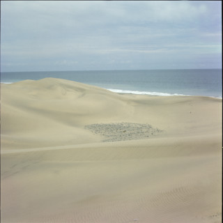 Sandy beach on Tenerife 1970.