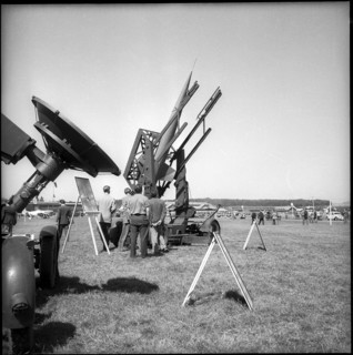Radar controlled anti-aircraft missile, prototype, Dubendorf 1951.