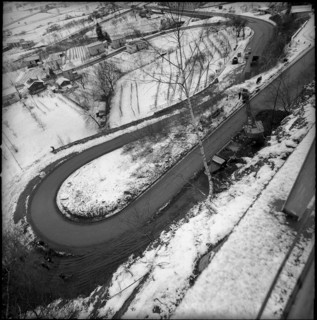 Extension of Ceneri road at Cadenazzo 1964.