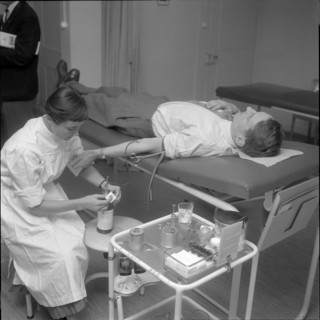 Man Donating Blood, 1955