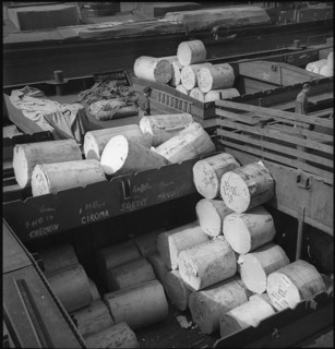 Loading Bay, Rhine Harbour, Basel, 1943.