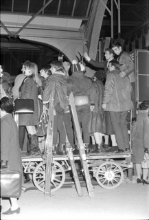 Grenoble 1968: Reception of the athlets in Zurich.