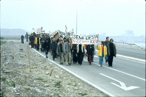 Demonstration against nuclear powerplant.