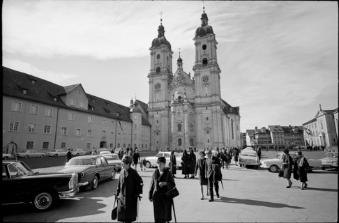 Monastery church St. Gallen 1966.