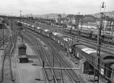 Railway traffic in Switzerland.