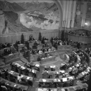 Youth parliament in Berne, 1961.