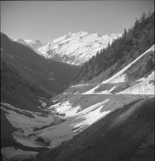 Railway lines in the Rhone valley, 1950.