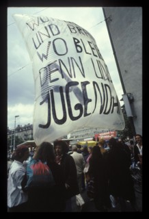 Youth demonstrations in Zurich 1980.