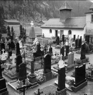 Empty graves, Goscheneralp Cemetery; 1955.