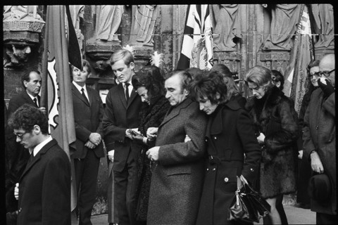 Jo Siffert's funeral, Fribourg 1971.