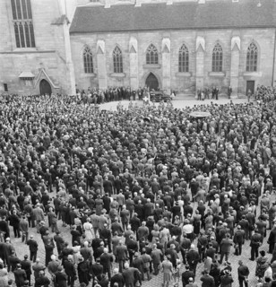 Voting in Zurich, Landsgemeinde, 1940.