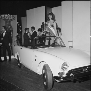 Election of Miss Switzerland 1966: Hedy Frick.