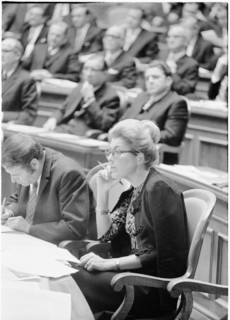 Walter Renschler and Lilian Uchtenhagen in National Council 1971.