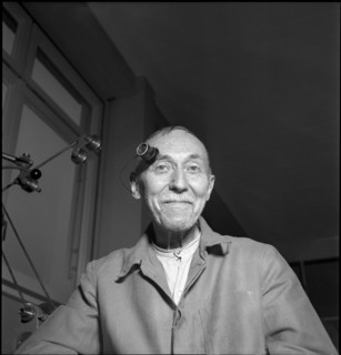 Watchmaker at Longines, around 1965.
