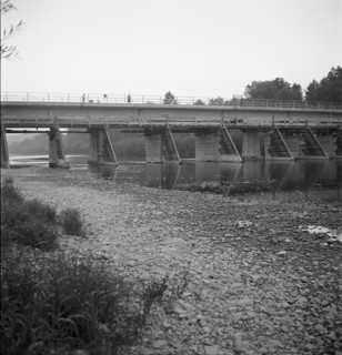 Bridge over the Thur under construction; 1949.