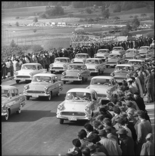 Inauguration of the Weinland bridge; 1958.
