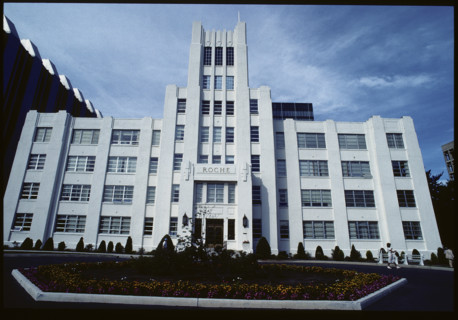 Building of the parmaceutical industry Roche, New Jersey 1986.