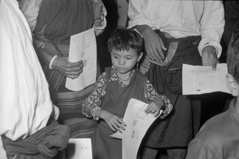 Arrival of the first Tibetan refugees in Switzerland, Kloten 1961.