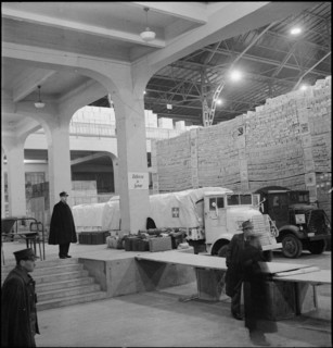 The Red Cross organizes goods transport for war prisoners, 1943.
