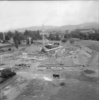 Building site high school Wetzikon 1955.