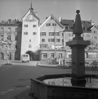 Chur: fountain near Obertor; 1957.