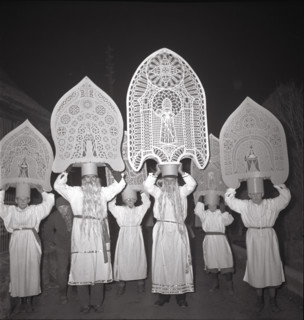 Procession of the light clauses in Kuessnacht in 1940.