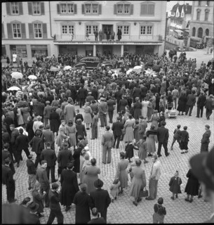 Carnival festivities in Basel, 1945