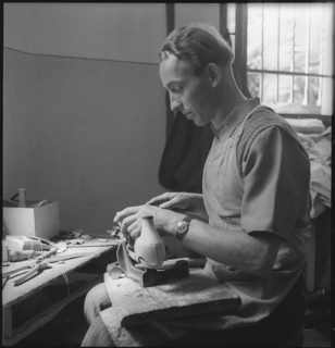 Polish refugee; shoemaker's; 1945