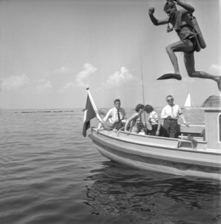 Rescue force demonstration on the Lake Constance, 1956