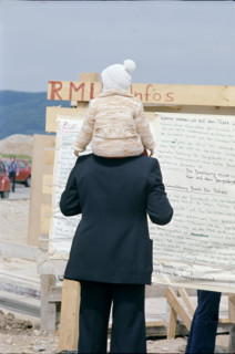 sympathizers visiting the squatter village