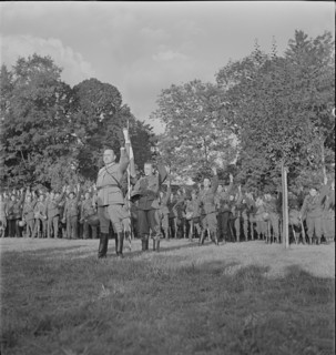 Soldiers swearing oath of allegiance; 1939