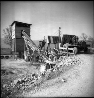 Gravel plant in Rhine Valley 1949