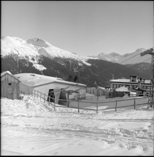 Cableway Schatzalp-Strelapass 1958