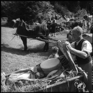 Farmer festival in the Justistal Valley, 1958
