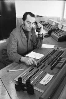 Motorway traffic surveillance by police headquarters Bursins, 1971