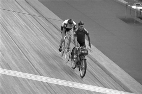Olympic Games Moscow 1980: Olympic champion Robert Dill-Bundi with coach Plattner