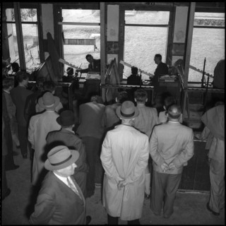 Boy shooting competition in Zurich, 1954
