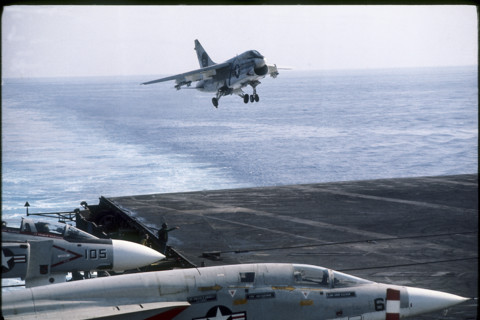US Aircraft Carrier John F. Kennedy in the Mediterranean