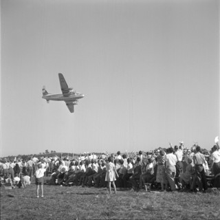 Aviation show at official opening of Zurich-Kloten airport 1953