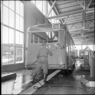 Bus Garage of VBZ, 1959