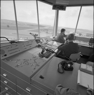 Workplace control tower: Zurich-Kloten Airport 1965