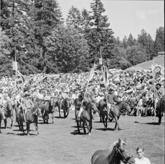 60th Marché-Concours Saignelégier, procession, 1963