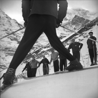20th ski school leader course on the Kleine Scheidegg, 1953