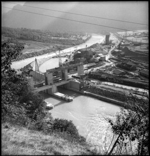 Lavey power station under construction 1948