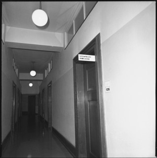 Corridor with doorplate Vice Police Zurich 1969
